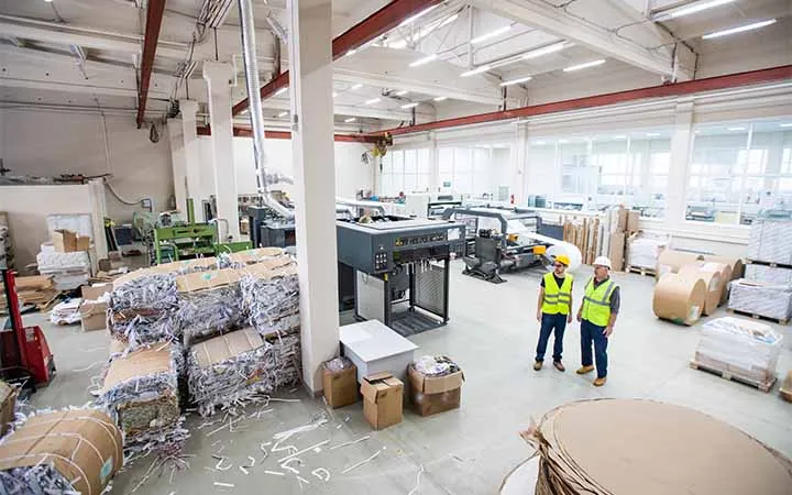 Fabbrica di carta riciclata Fabbrica di carta riciclata