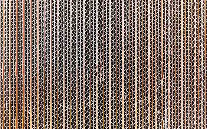 Cartone ondulato visto di lato Cartone ondulato visto di lato