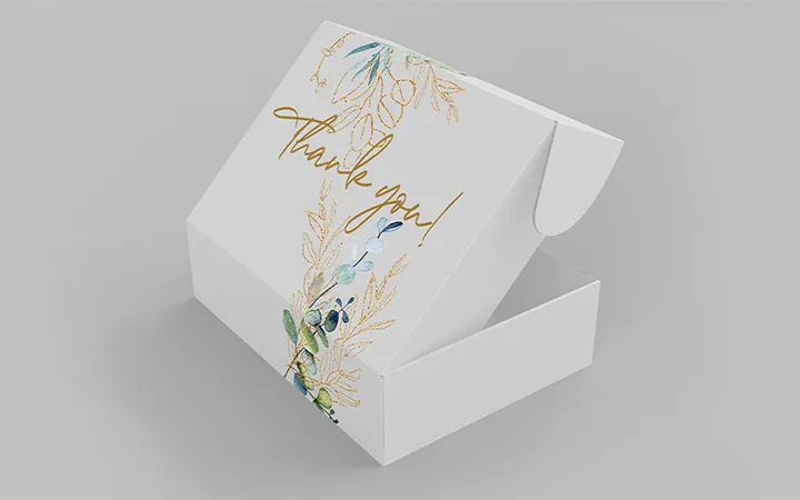 Geschenkschachtel aus Zellstoffkarton