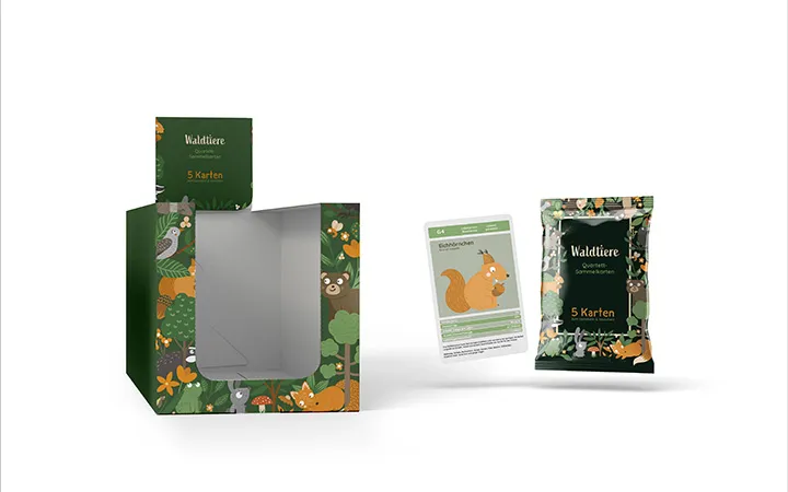 Thekendisplay aus Recyclingkarton Thekendisplay aus Recyclingkarton