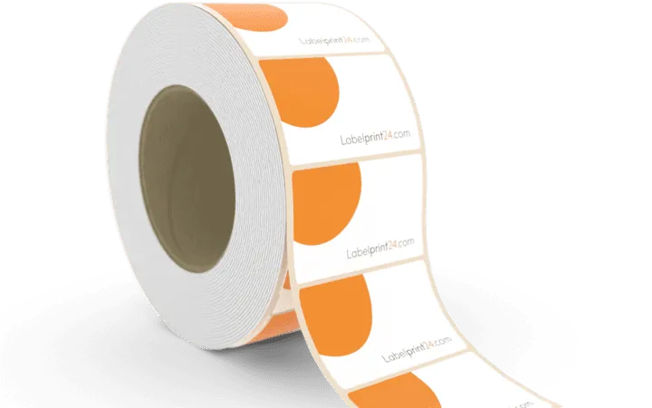 Étiquettes en rouleau avec impression
