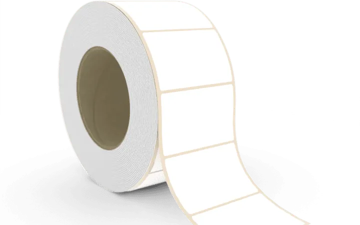 Étiquettes en rouleau vierges