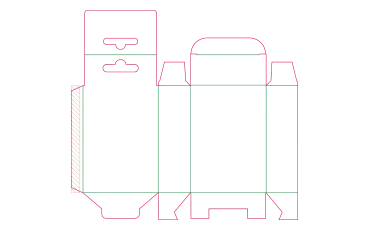 Aufhängeschachtel mit Steckboden Aufbau 