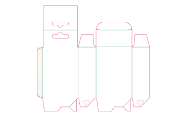 Aufhängeschachtel mit Automatikboden Aufbau 