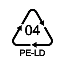 Recyclingsymbol 04 PE-LD Recyclingsymbol 04 PE-LD