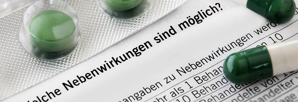 Beipackzettel für Medikamente 