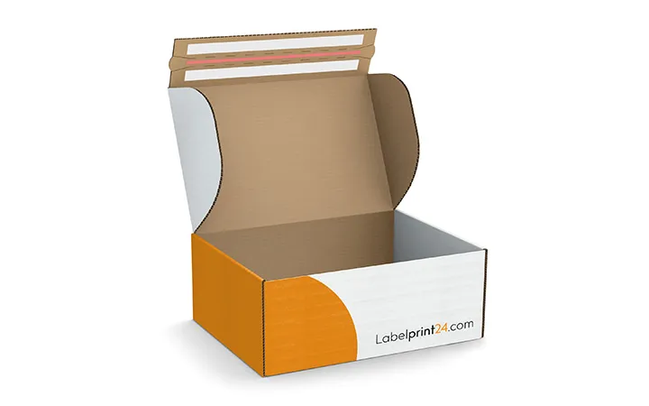 Klappdeckelschachtel mit Klebestreifen FEFCO 0885 Klappdeckelschachtel mit Klebestreifen FEFCO 0885