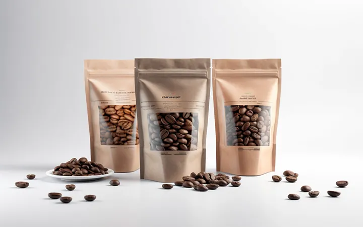 Doypack con finestra di visualizzazione per il caffè Doypack con finestra di visualizzazione per il caffè