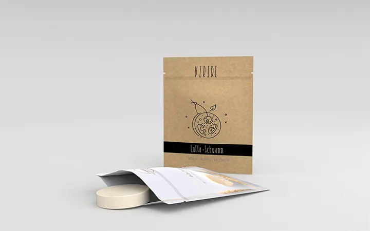 Standbodenbeutel Naturpapier für Seife