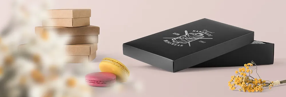 Stülpdeckelverpackungen mit unterschiedlichem Design Stülpdeckelverpackungen mit unterschiedlichem Design