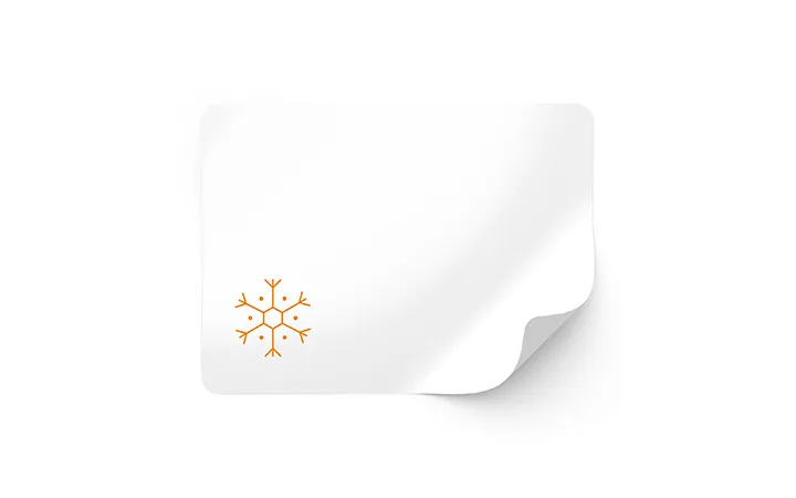 Etikett für Tiefkühlware Etikett für Tiefkühlware