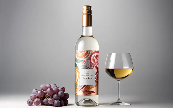 Weinfalsche mit Folienetikett