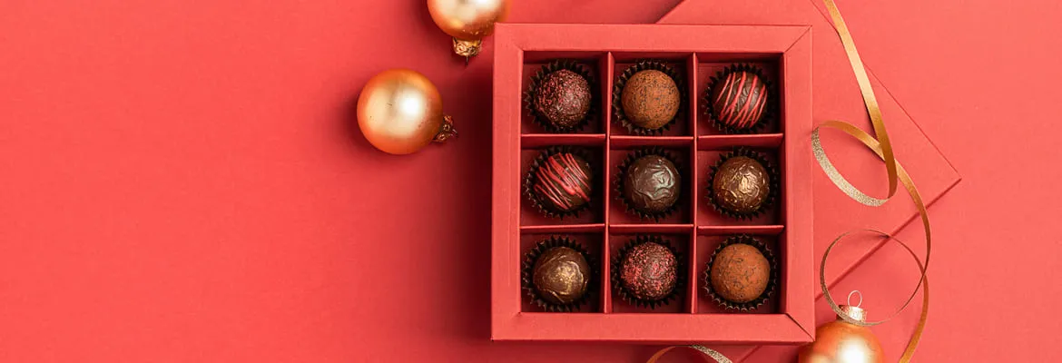 Pralinenschachtel mit Inlay