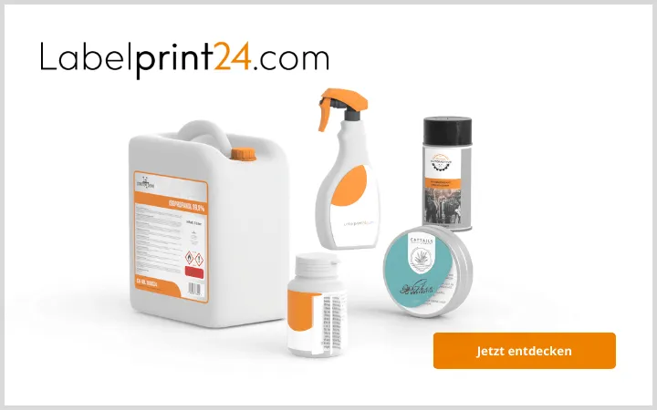 Verschiedene Etiketten von Labelprint24 Verschiedene Etiketten von Labelprint24