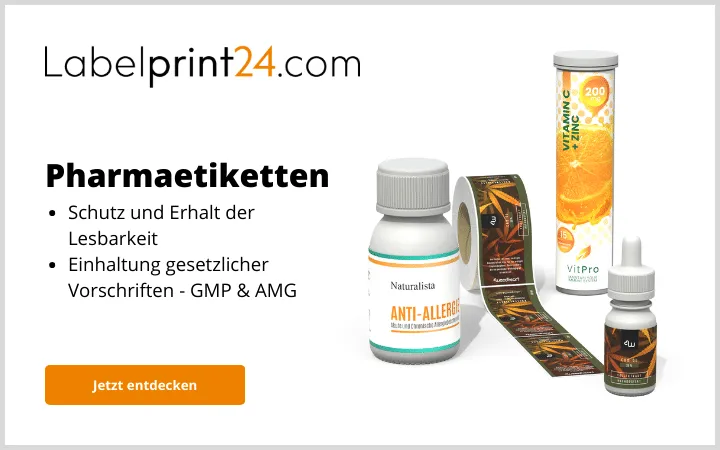 Pharmaetiketten für die Pharmabranche Pharmaetiketten für die Pharmabranche