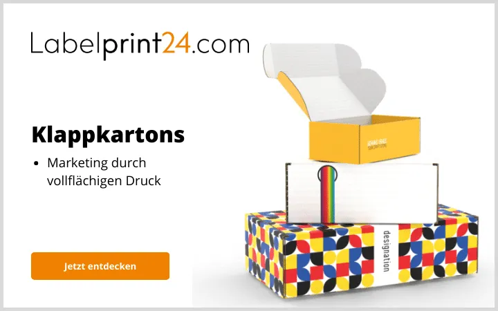 Klappkartons Marketing