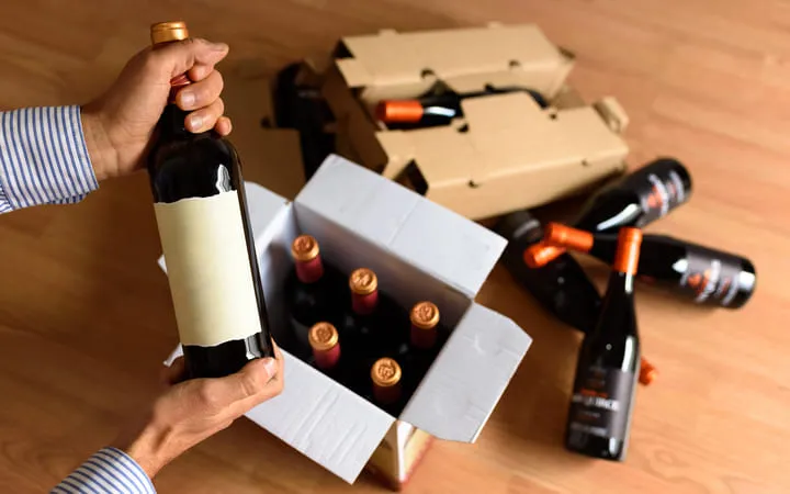 Sekunärverpackung Wein
