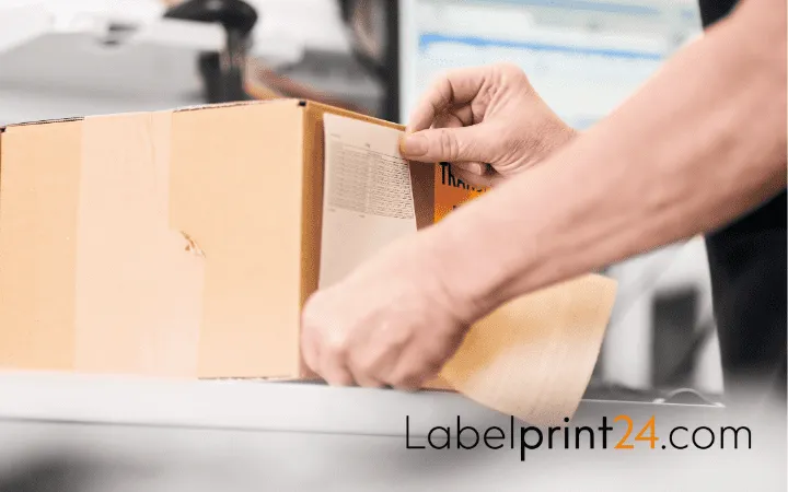 Paket wird versandfertig gemacht bei Labelprint24 Paket wird versandfertig gemacht bei Labelprint24