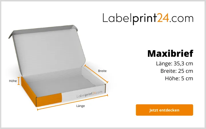 Maße des Maxibriefes Maße des Maxibriefes