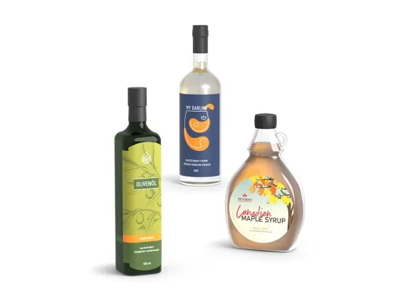 Bottle labels Bottle labels